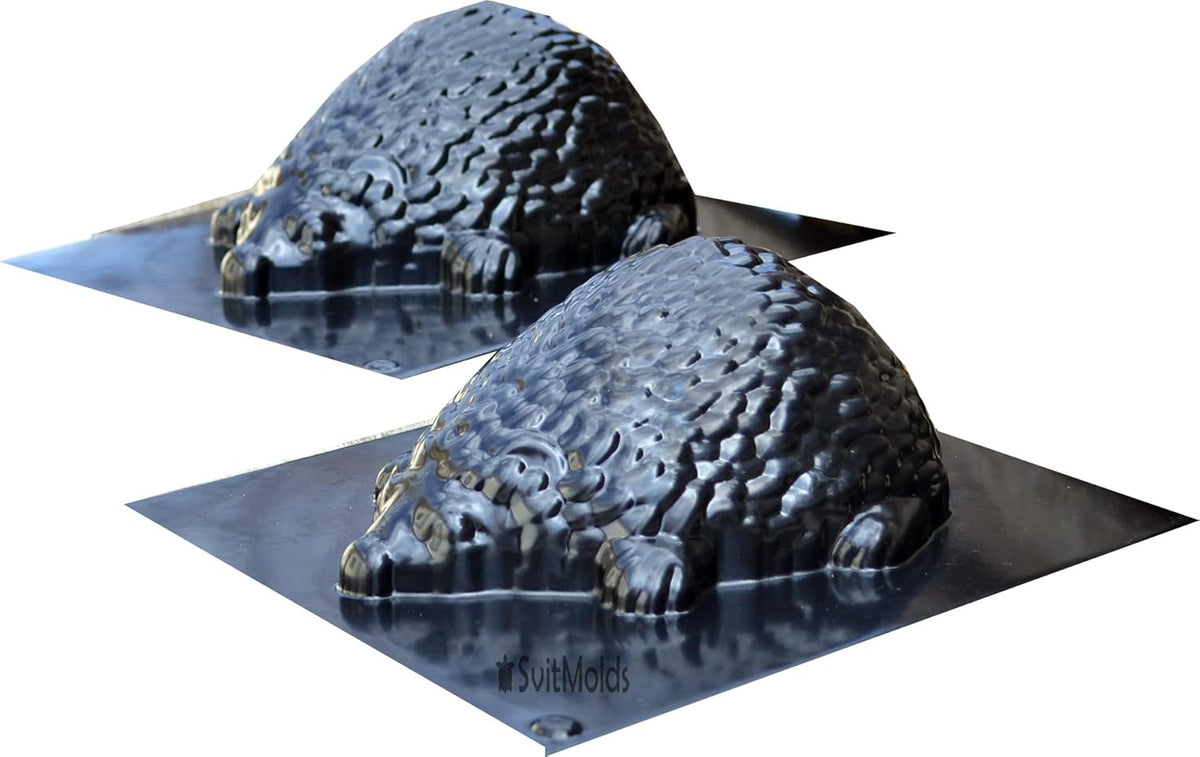 SvitMolds DIY Hedgehog Mold Cement Molds Statues for Garden Garden Decor Molds D84 (Big + Small)
