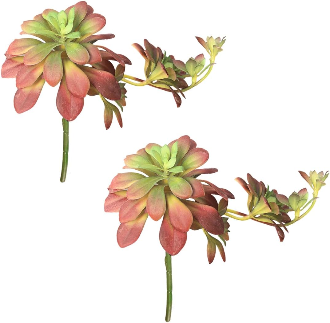 2pcs Artificial Succulent Plants, Realistic Large Fake Succulents, Artificial Hanging Ornaments for