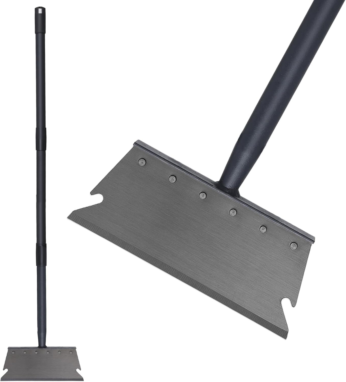 Garden Cleaning Shovel, Ice Scraper, 59 Inch Adjustable Handle Heavy Duty Garden Tool
