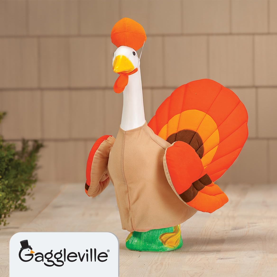Gaggleville Turkey Goose Outfit, Fits Large 23" H Statue, by Fox Valley Traders
