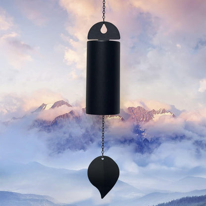 Deep Resonance Serenity Bell Large Metal Cylinder Wind Chimes Outdoor Windbell Deep Tone 30 Inch