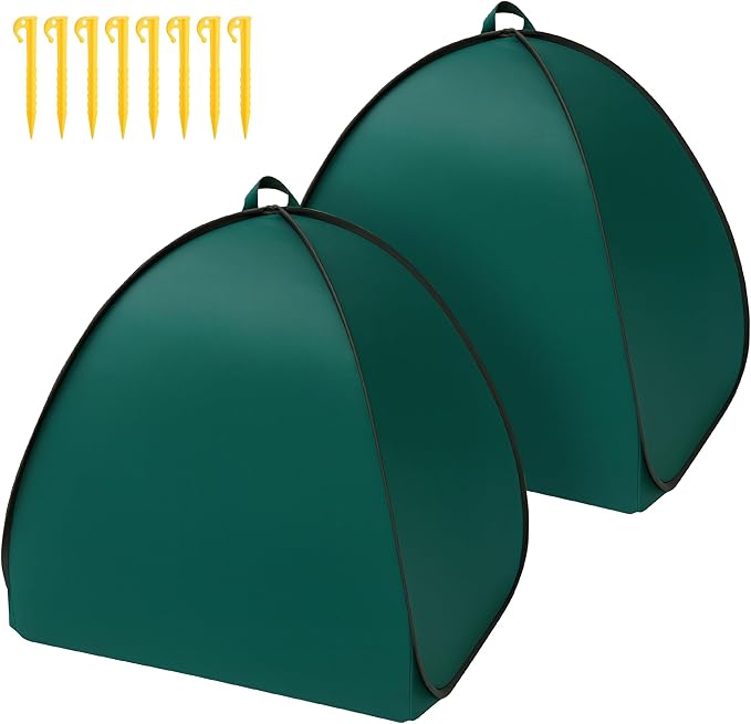 2 Pcs Pop Up Shrub Covers Frost Protection Tent, 30" x 28" x 28" Winter Plant Cover Freeze
