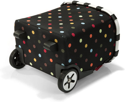 reisenthel carrycruiser dots - Portable Shopping Trolley with Sturdy Aluminum Frame, Shoulder Strap