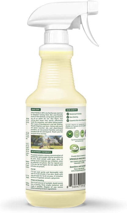 Mosquito Magician Indoor and Outdoor Spray - Use for Carpet, Furniture, Bedding, Couches & Pets