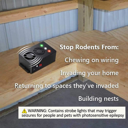 Rodent Repellent Battery Operated Ultrasonic Mouse Repeller for Car Engines Squirrel Pest Repeller
