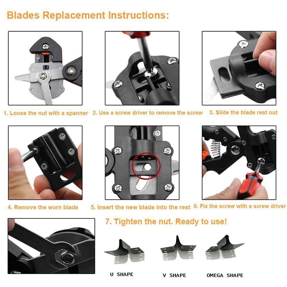 2 in 1 Grafting Tool Pruner Kit Gardening Pruning Tool for Fruit Tree Grafting Branch Trimming