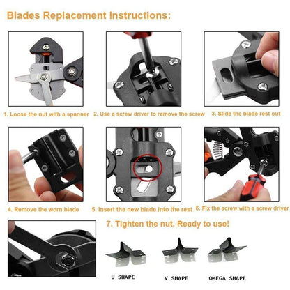 2 in 1 Grafting Tool Pruner Kit Gardening Pruning Tool for Fruit Tree Grafting Branch Trimming