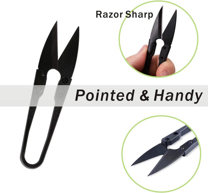 JINJIAN Bonsai Pruning Scissors 12PCS - Small Pruner Shears Bud Leaves Trimmer Garden Shears for