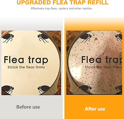 Flea Traps for Inside Your Home 2 Packs, Flea Light Trap for Indoor, Bed Bug Killer with Sticky