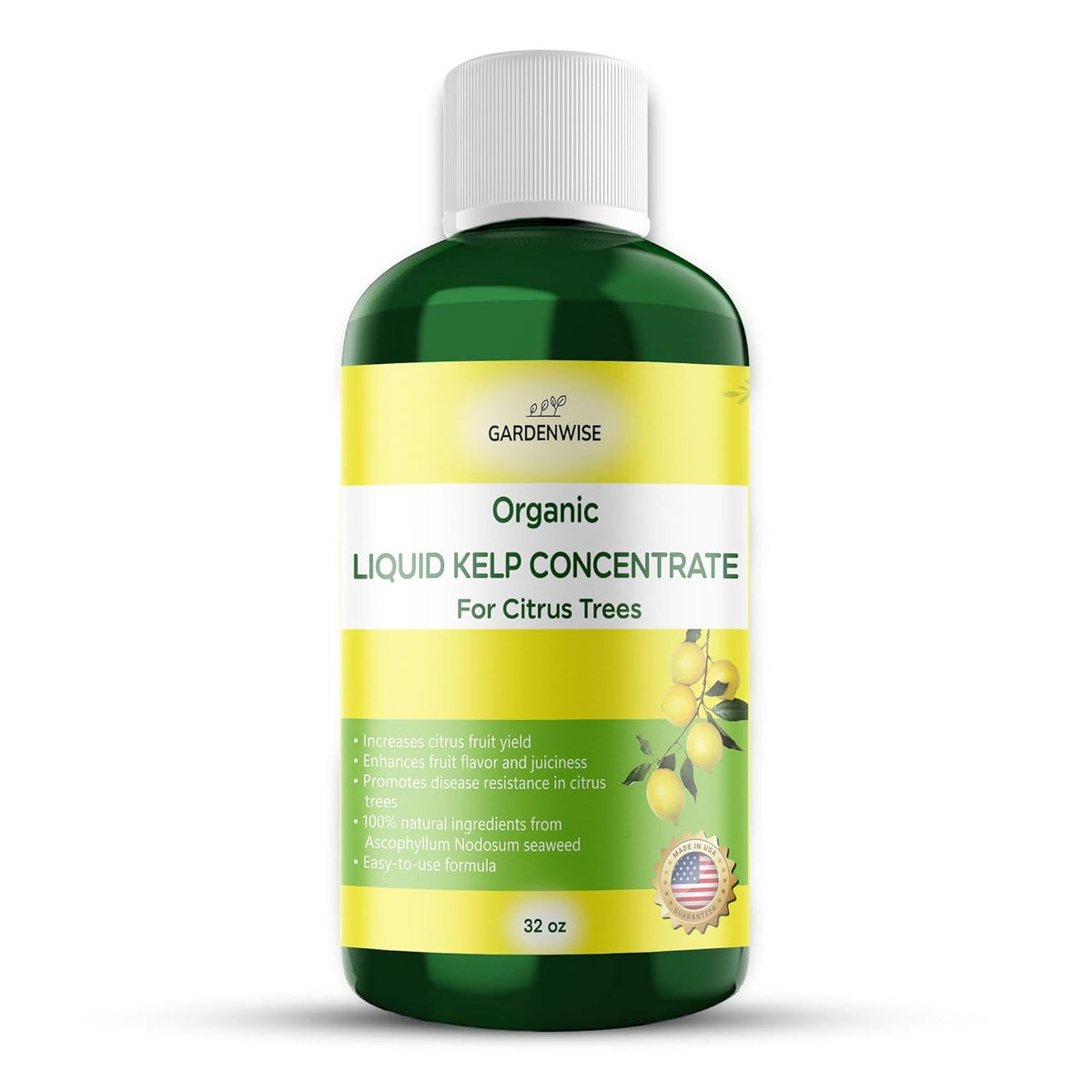Organic Premium Kelp Seaweed Fertilizer: All-in-One Citrus Tree Fertilizer for Meyer Lemon, Lime