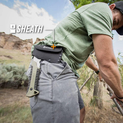 Gerber Gear Pack Hatchet - 3.5" Steel Blade Axe with Full Tang - Survival, Bushcraft and Camping