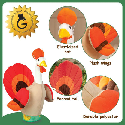 Gaggleville Turkey Goose Outfit, Fits Large 23" H Statue, by Fox Valley Traders