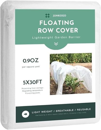 Plant Freeze Protection Cover, 5x30ft Frost Cloth Winter Garden Blanket, Floating Row Cover for