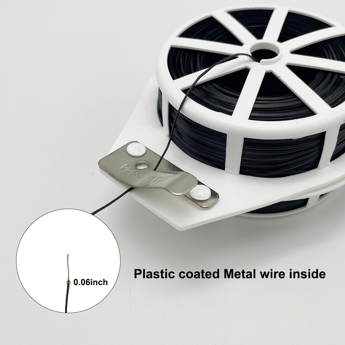 656ft (200m) Twist Ties, Garden Plant Ties with Cutter, Reusable Multifunctional Plant Ties, Fixing