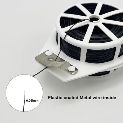 656ft (200m) Twist Ties, Garden Plant Ties with Cutter, Reusable Multifunctional Plant Ties, Fixing
