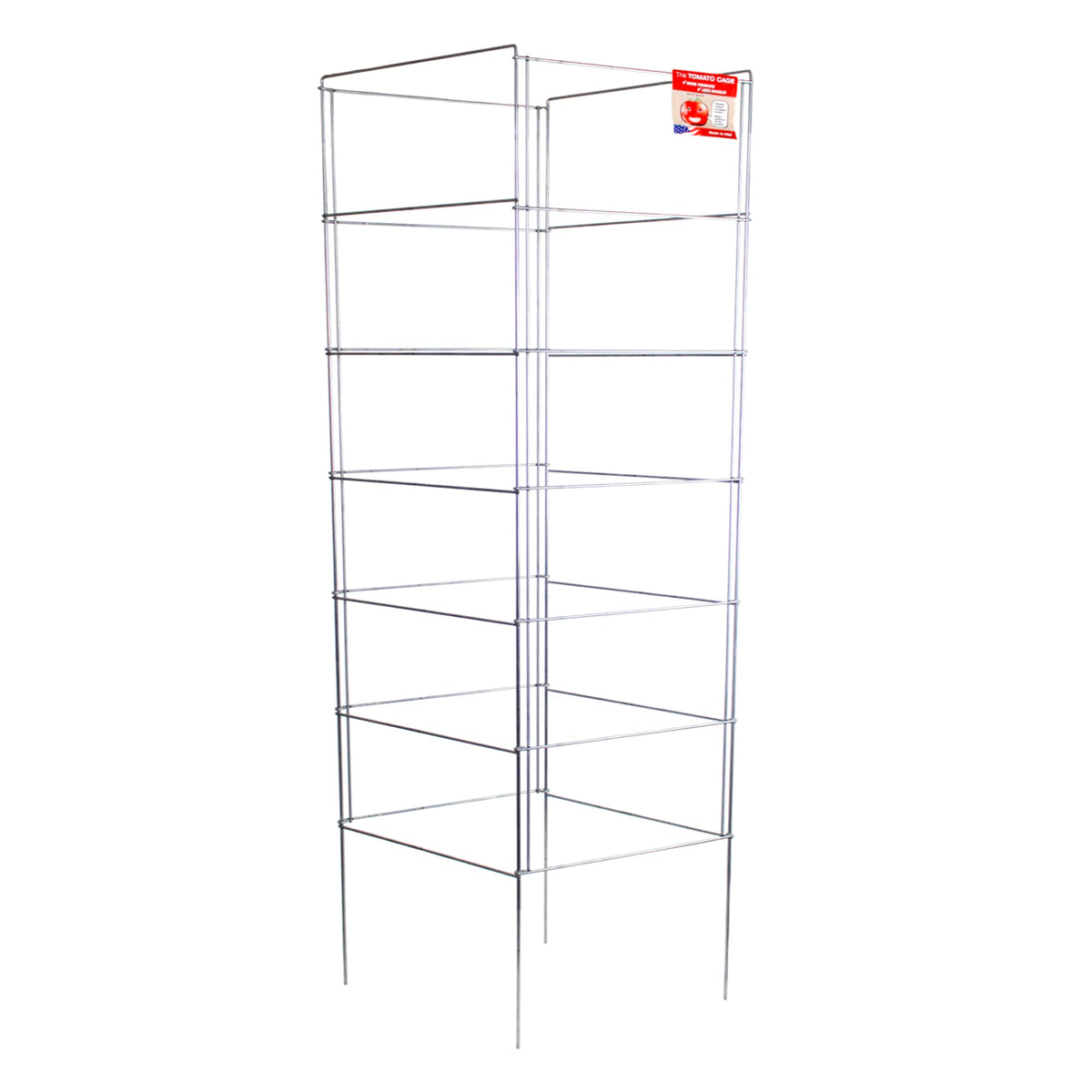 Cedar Ridge Square Foldable Tomato Cages - Made in USA Heavy Duty Plant Support for Vegetable