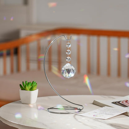 9-Inch Memorial Gifts,40mm Clear Memorial Crystal,Bereavement Suncatcher,Memorial Gifts for Loss of