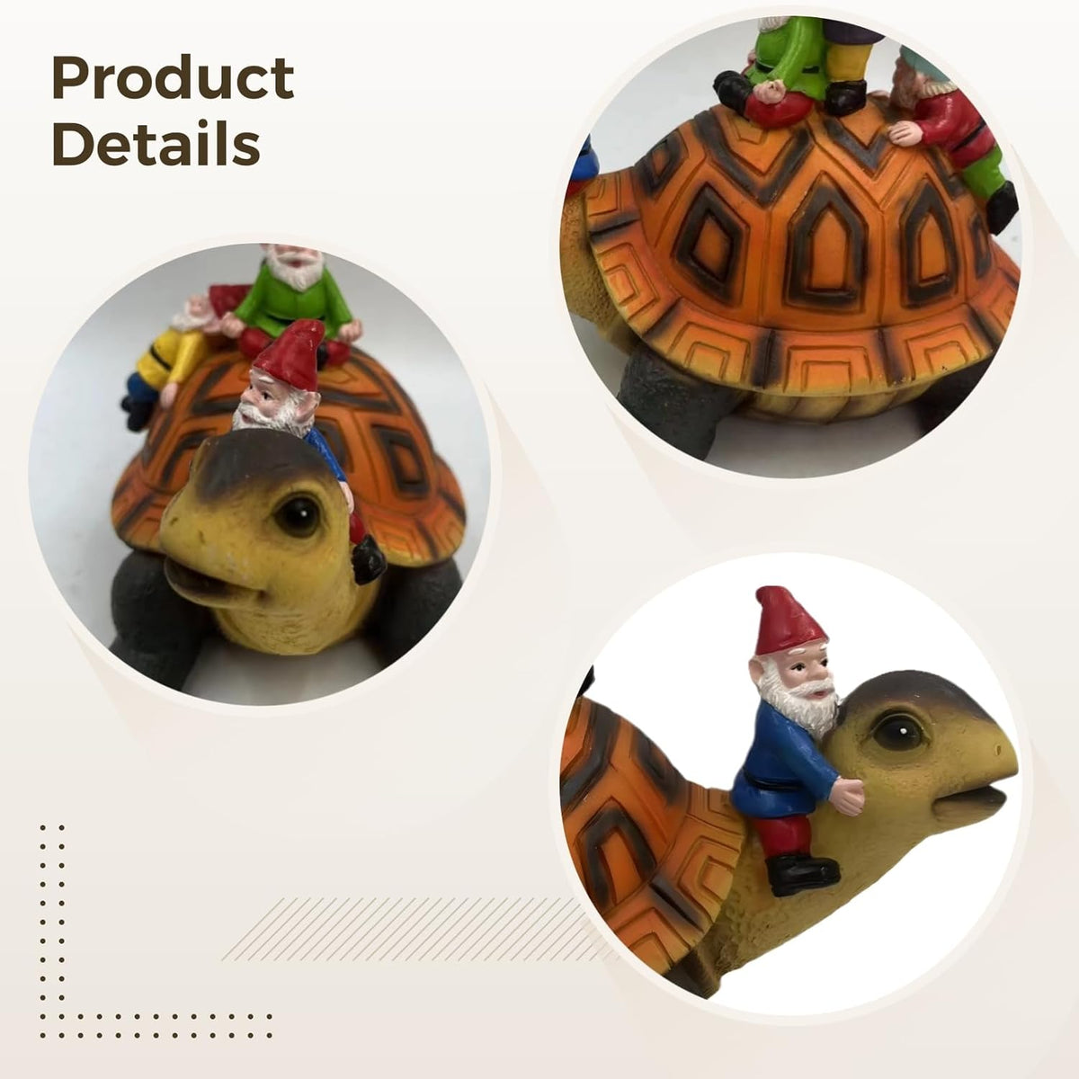 Garden Gnomes, Funny Garden Gnomes, Resin Garden Decor, Oudoor Decorations, Hand-Painted