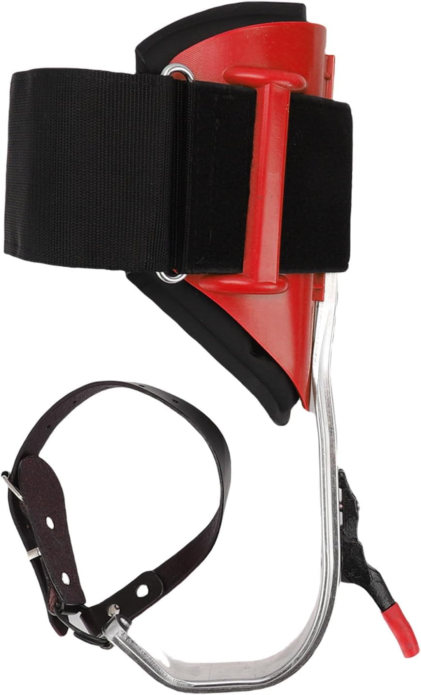 Tree Climbing Spikes Kit Aluminum Alloy Adjustable Tree Climbing Equipment with Anti Slip Pedal for