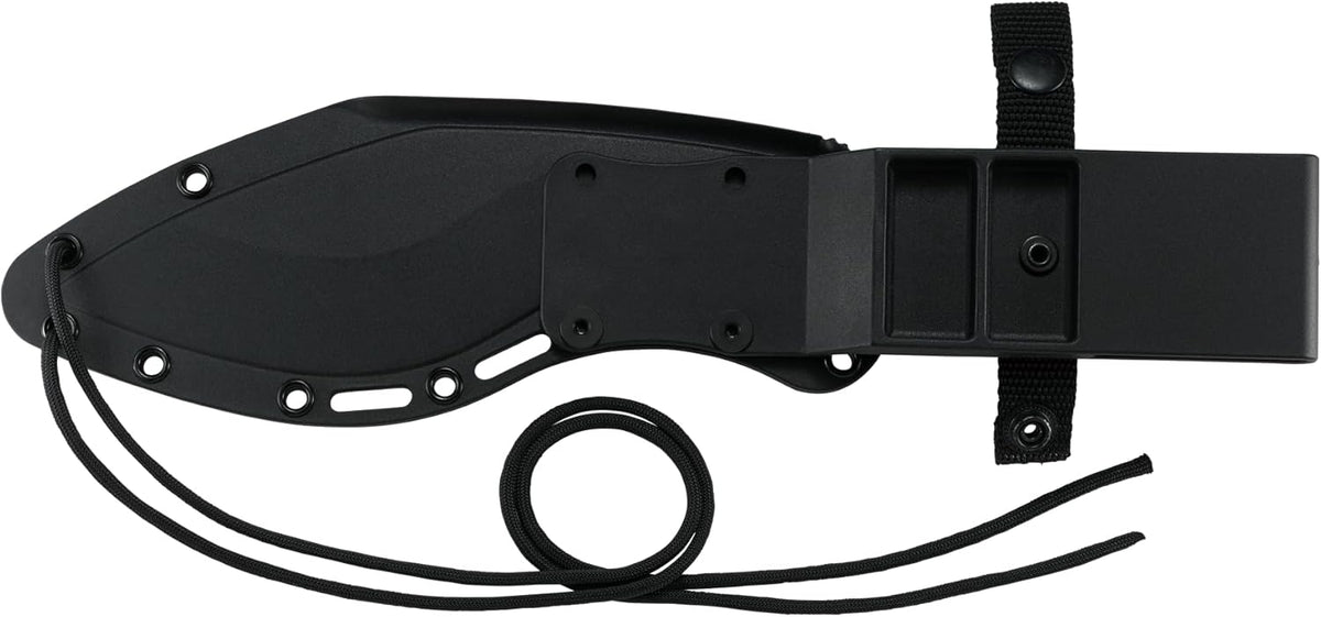 CRKT Clever Girl Kukri Compact Machete: Heavy Duty Powder Coated SK-5 Carbon Steel Blade, Textured