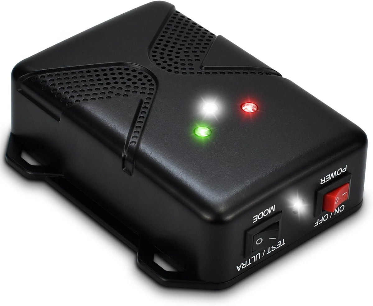 Ultrasonic Rodent Repellent for Car Engine – Battery Powered Under Hood Mouse Repeller with