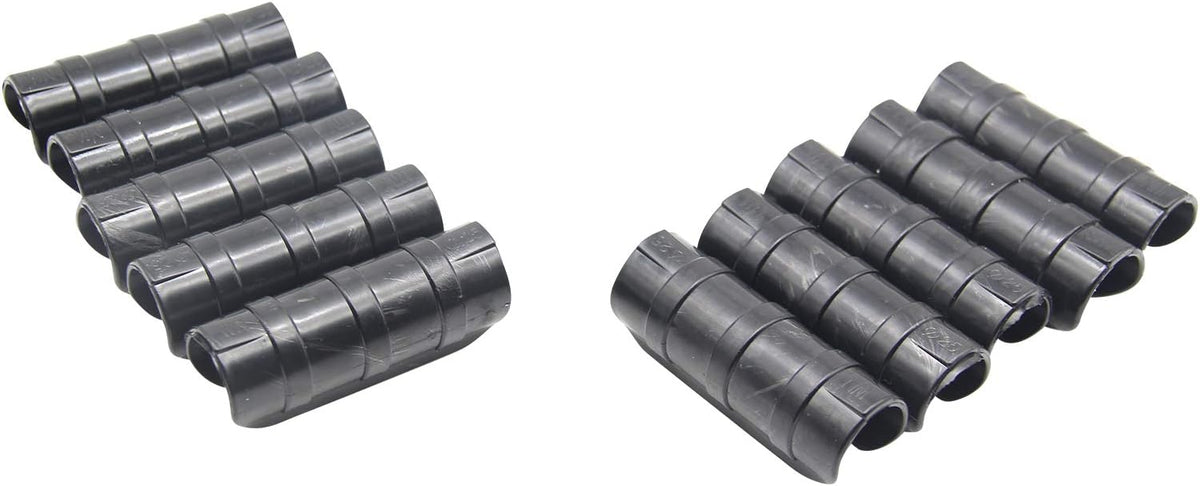 Garden Greenhouse Clips Pack of 10, Black, Outer Diameter 0.94-1.02in, ABS+PC Material