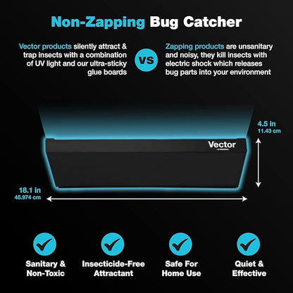 Catchmaster Vector Optima Light Trap, UV Light Fly Traps for Home, Gnat Traps for House Indoor