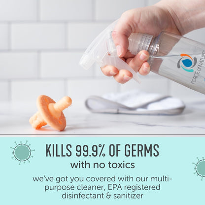 Force of Nature Multi-Purpose Cleaner, Disinfectant & Deodorizer Year Supply Bundle - Reusable