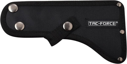 TAC-FORCE Tomahawk – Axe - Stonewash Finish Stainless Steel Blade w/Etched U.S.A. Flag, Black Wood
