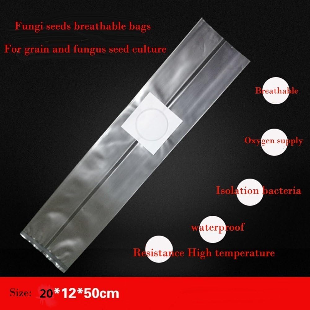 SUCOHANS 10 Count Mushroom Bags/All in One Mushroom Grow Bag/Farm-Mushroom Spawn/Sealable