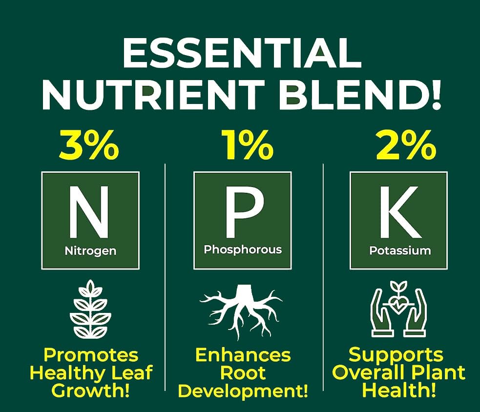 Premium Liquid Olive Tree Plant Fertilizer - 3-1-2 Concentrate for Indoor Plants and Flowers by