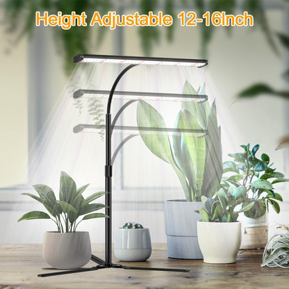 Super-Bright Grow Light for Indoor Plants, 6000K 108LEDs Full Spectrum Plant Lamp with Timer