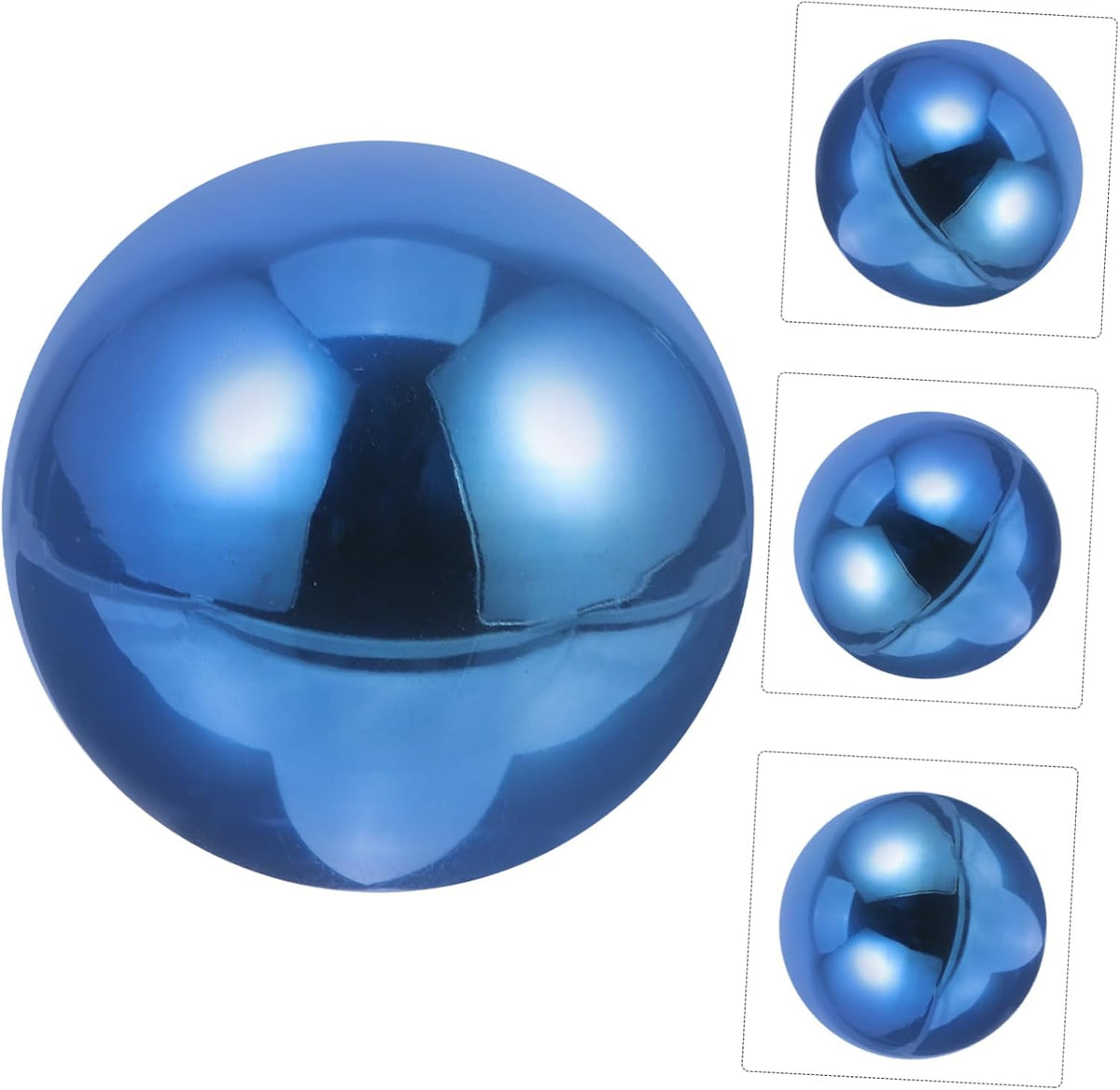 STOBAZA Polished Stainless Steel Gazing Ball Reflective Hanging Garden Ornament for Outdoor Indoor