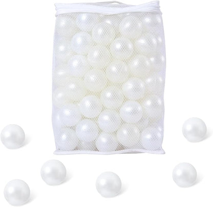 Ball Pit Balls for Kids, Plastic Refill 2.2 Inch Balls, 100 Pack, Bright Colors, Phthalate and BPA