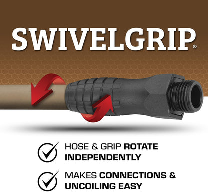 Flexzilla Colors SwivelGrip Garden Hose 5/8 in. x 5 ft., Lightweight All-Weather Water Hose