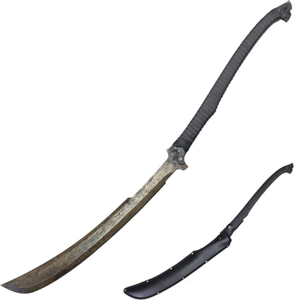 SV Handmade cast Manganese Steel Chopping Blade Sword, Full Tang, Outdoor, Hunting, Camping