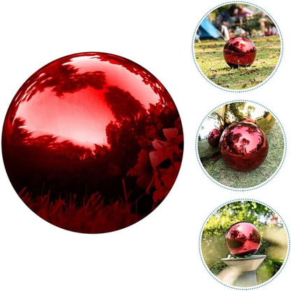 Stainless Steel Polished Gazing Ball Reflective Garden Mirror Sphere Decor for Outdoor Spaces