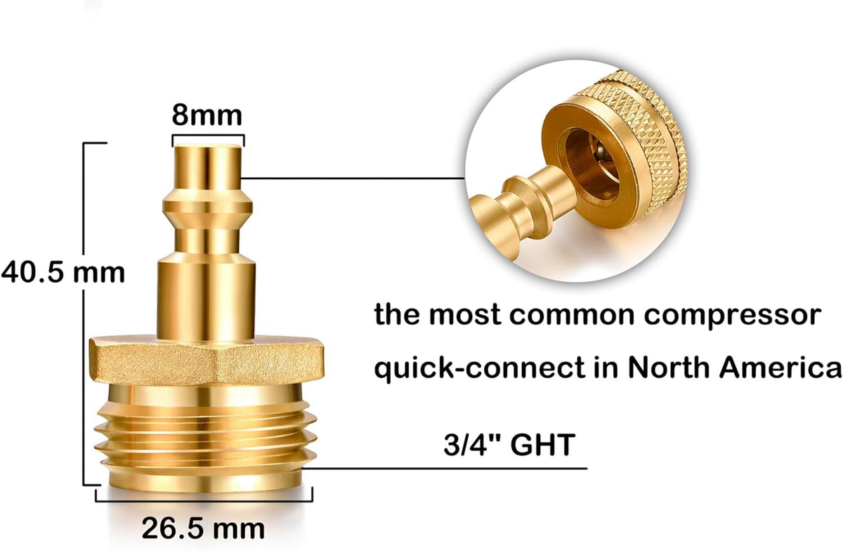 RV vent plug prevent freezing in winter helps drain water from water pipes, suitable for camping