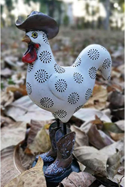 LIFFY Rooster Garden Statue Outdoor,Indoor Resin Home Decor Figurines Decorations,Farm Animals