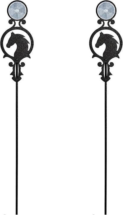 Touch of Class Pathways Reflective Driveway Marker Stake Set of Two for Outdoor Use | Horse