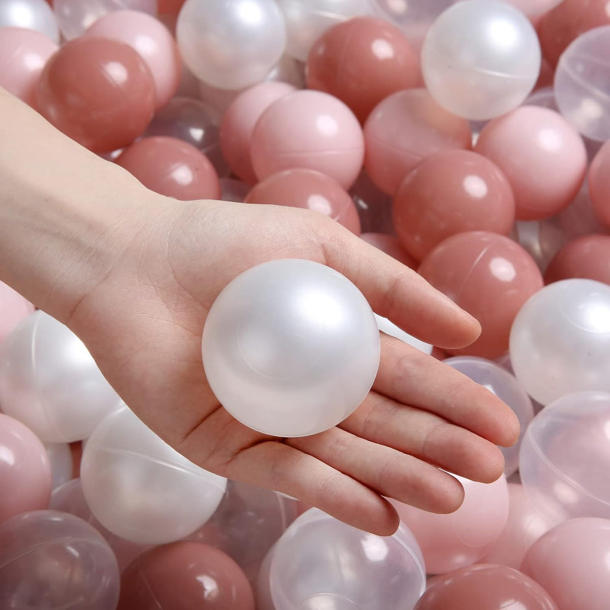 TRENDPLAY Plastic Balls for Ball Pits 2.2 Inch, Pack of 50 100 200 500 Hollow Balls, Perfect for