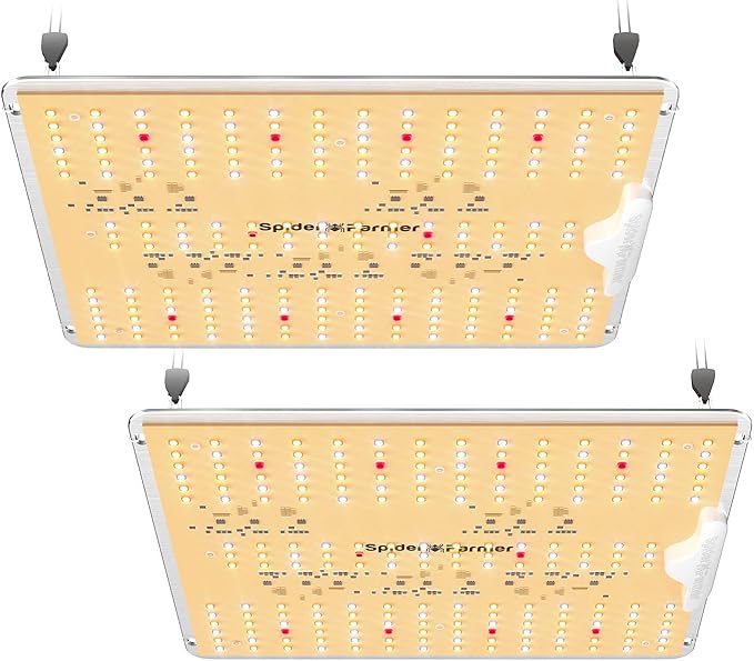 Spider Farmer 2025 New SF1000D 2Pack LED Grow Light with Samsung LM301B Diodes Deeper Penetration &