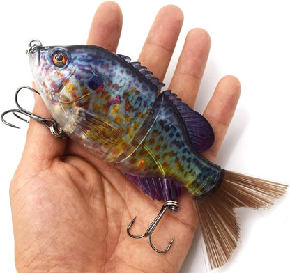 5.9in Multi Jointed Swimbait Fishing Lures Bait,2 Segment Big Giant Sinking Fishing Bass