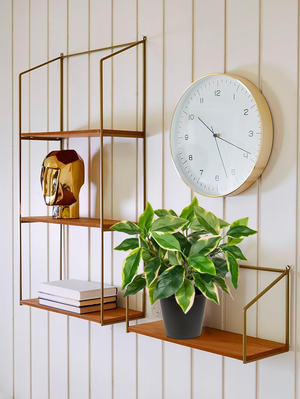 Artificial Plants Indoor Small Fake Plants in Pots Faux Pothos N‘ Joy Potted Plant Fake Indoor