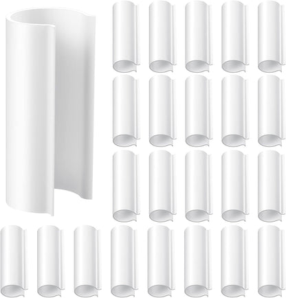 Jetec 32 Pcs PVC Pipe Clips Pool Cover Clamps for Above Ground Pool Greenhouses, Row Covers