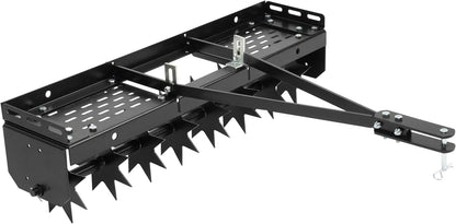 32" Tow Behind Spike Aerator Tool W/ 8 Spikes, Hitch Pin Attach to Lawn Tractor, Most ZTRs, ATVs