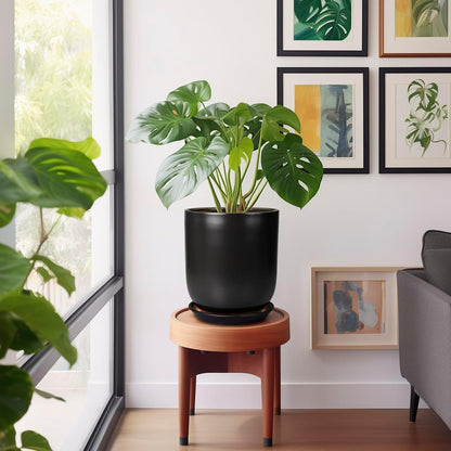 Ceramic Planter 10 Inch - Ceramic Pot for Indoor Plants Outdoor Plant Pot with Drainage Hole and