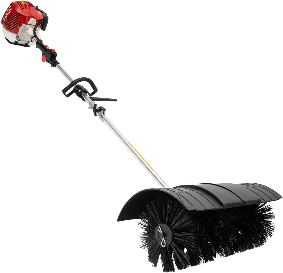 Gas Handheld Sweeper, 52CC 2 Stroke 2.3hp Engine Power Snow Sweeping Grass Handheld Sweeper Power