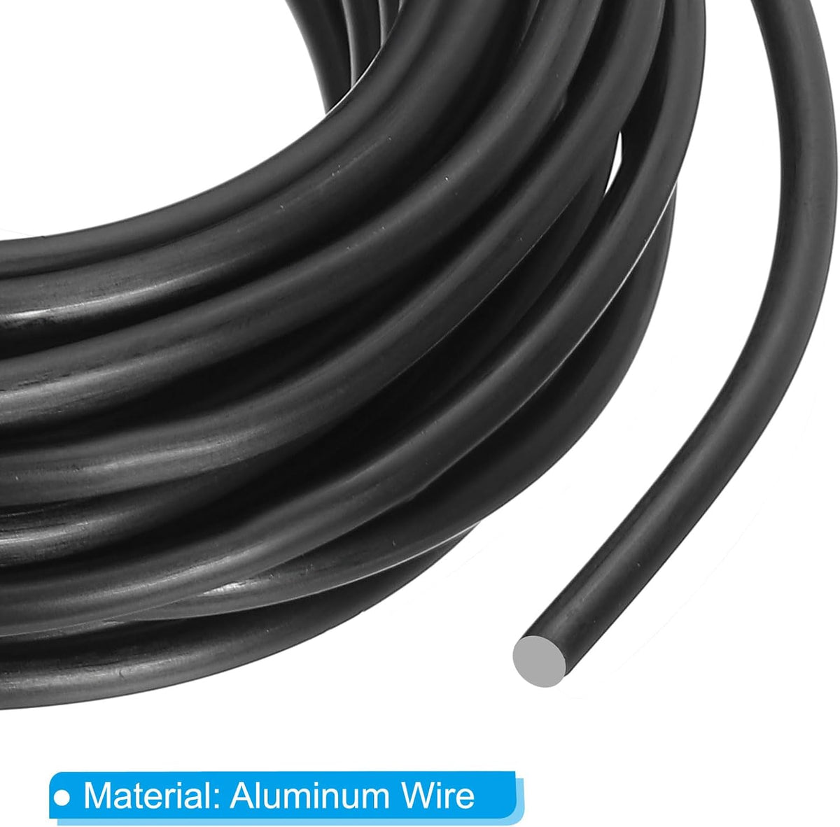 PATIKIL 4mm x 23ft Bonsai Training Wire,Floral Wire Stems Anodized Aluminum Tree Wire for Gardening