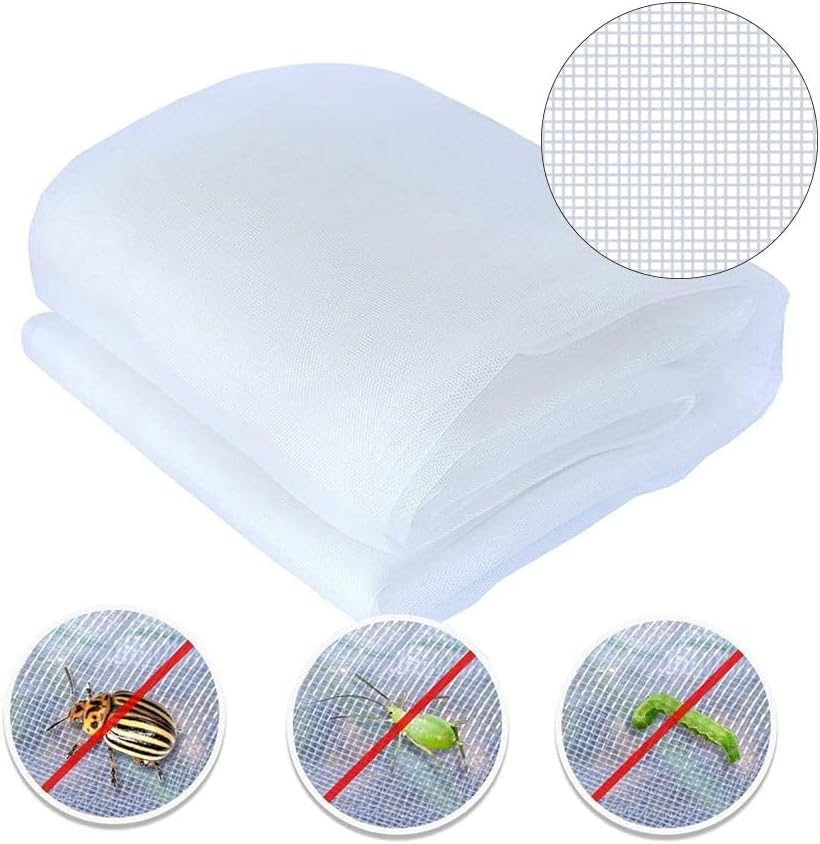 Agfabric Garden Netting 6.5'x20' Insect Pest Barrier Bird Netting for Garden Protection,Row Cover
